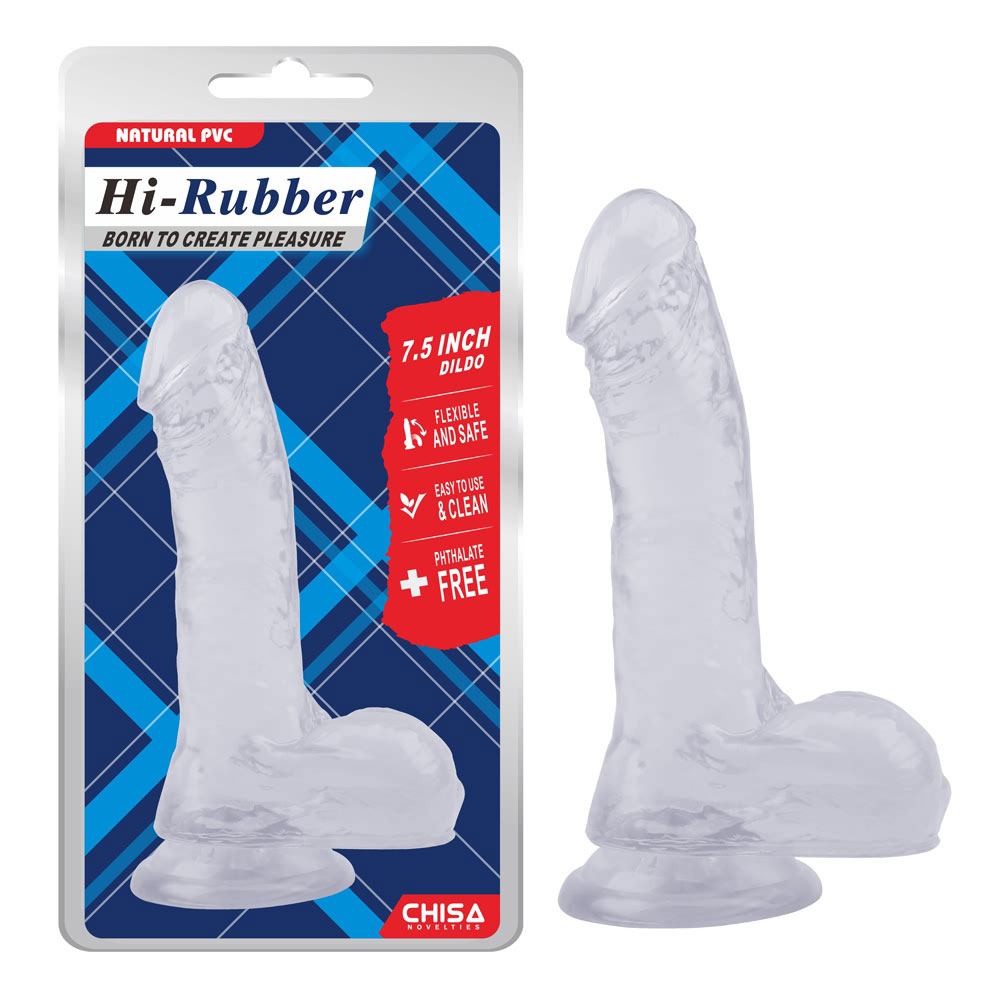 7,5palcový Dildo-Clear