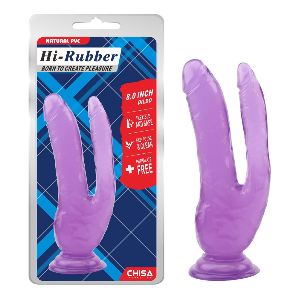 8,0palcový dildo – fialový