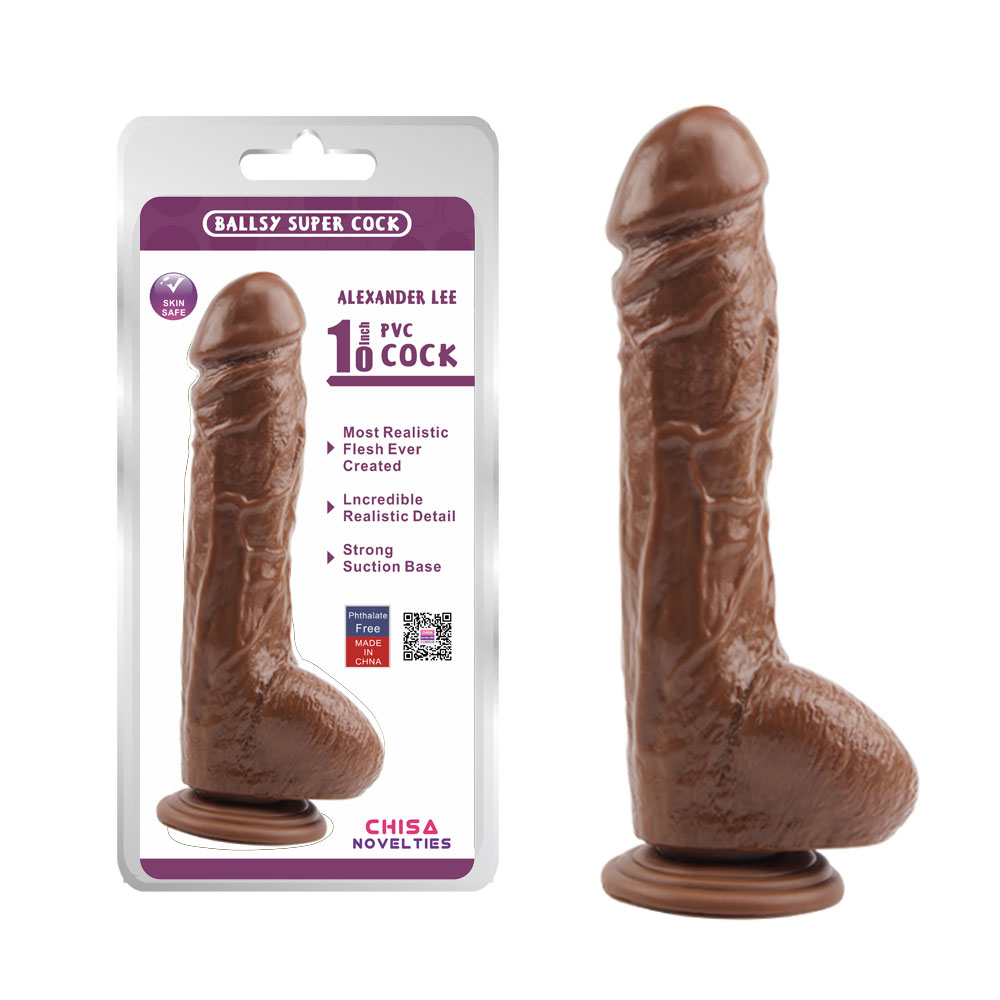 Alexander Lee 10'' Dildo-hnědý