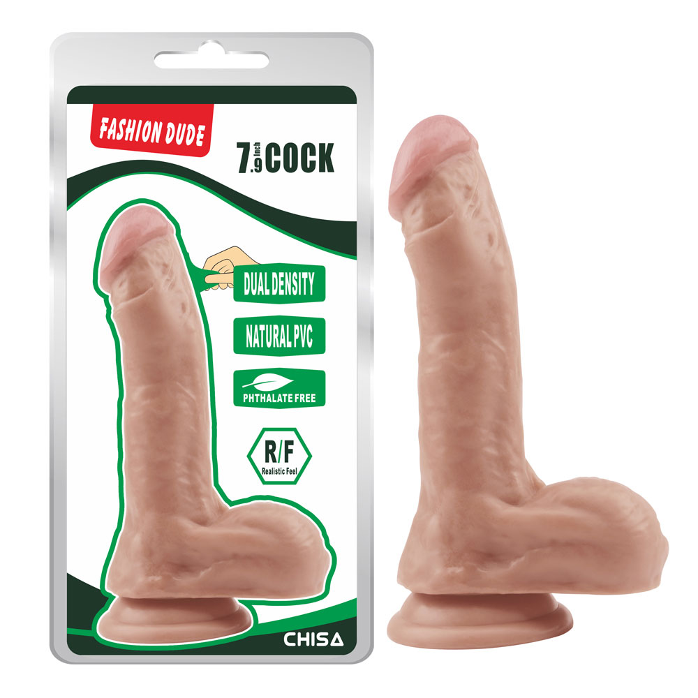 Módní Dude-7,9 palce Cock - Maso